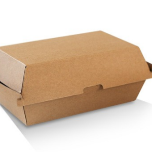 Corrugated Enviro Clamshell PLAIN "Snack Box Regular" (176 x 91 x 85 mm)